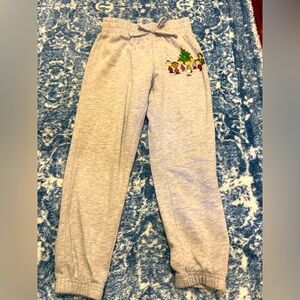 Peanuts Gray Joggers with Holiday Design